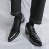 Men Derbys Oxford Laces Formal Patent Leather Business Men's Tuxedo Wedding Blazers Saddle Dance Shoes