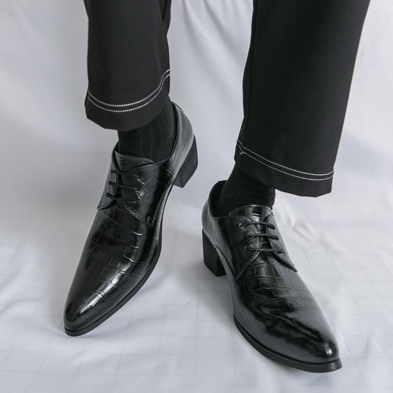 Men Derbys Oxford Laces Formal Patent Leather Business Men's Tuxedo Wedding Blazers Saddle Dance Shoes