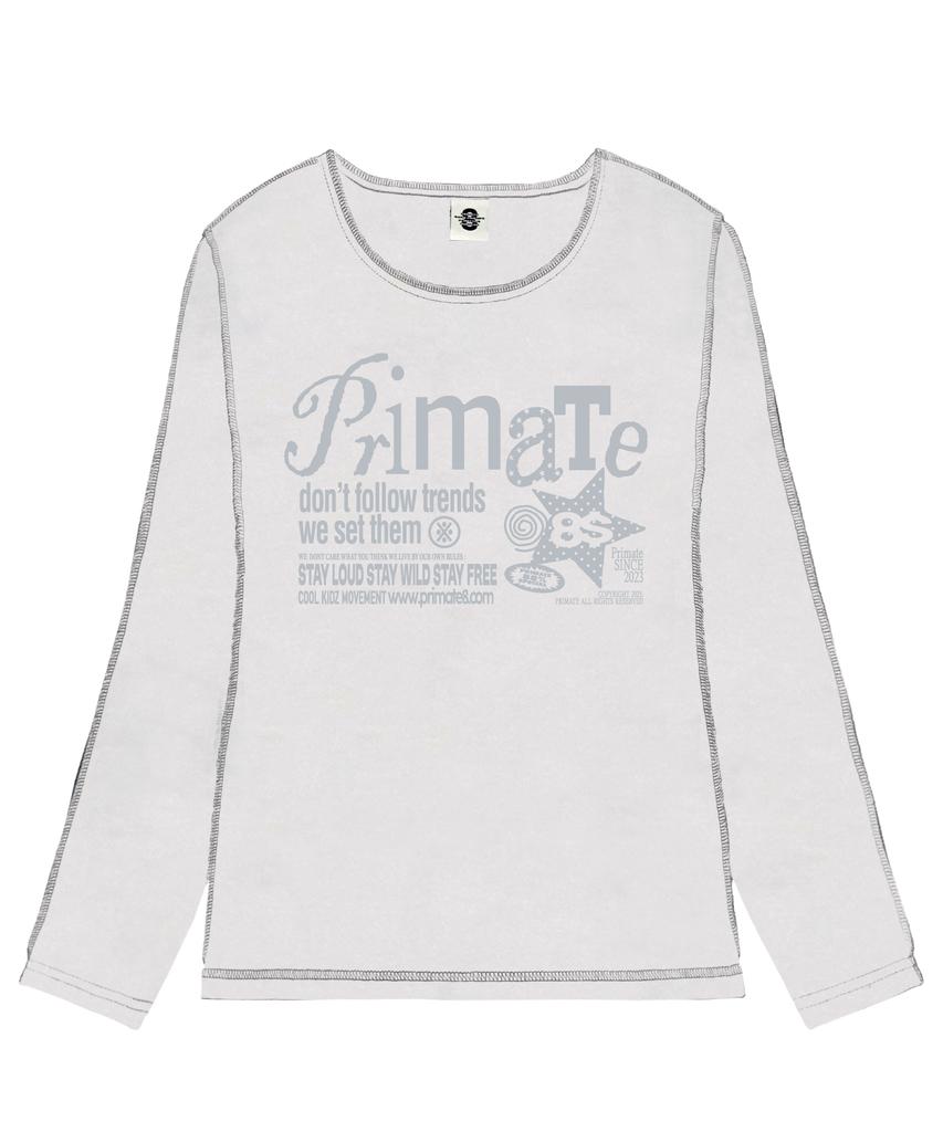 PRIMATE Runic Slim Fit Overlock Long Sleeve 4 Colors