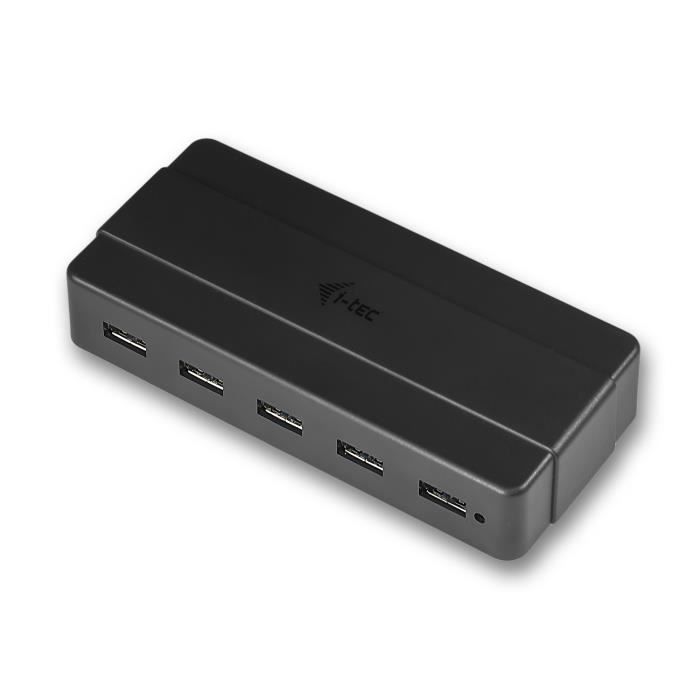 Concentrateur (hub) - I-TEC - 7 ports - USB 3.0 - Avec adaptateur secteur