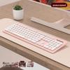 Silent Wireless/Wired Keyboard & Mouse Set for Girls - Ideal for Laptops, Office & Home Use.