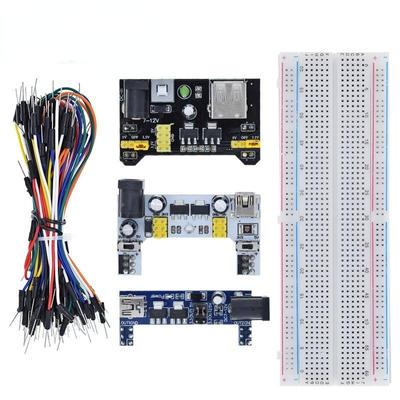 1set MB102 Breadboard Power Module 830 Points Solderless Prototype Breadboard Kit & Jumper Wires Cables