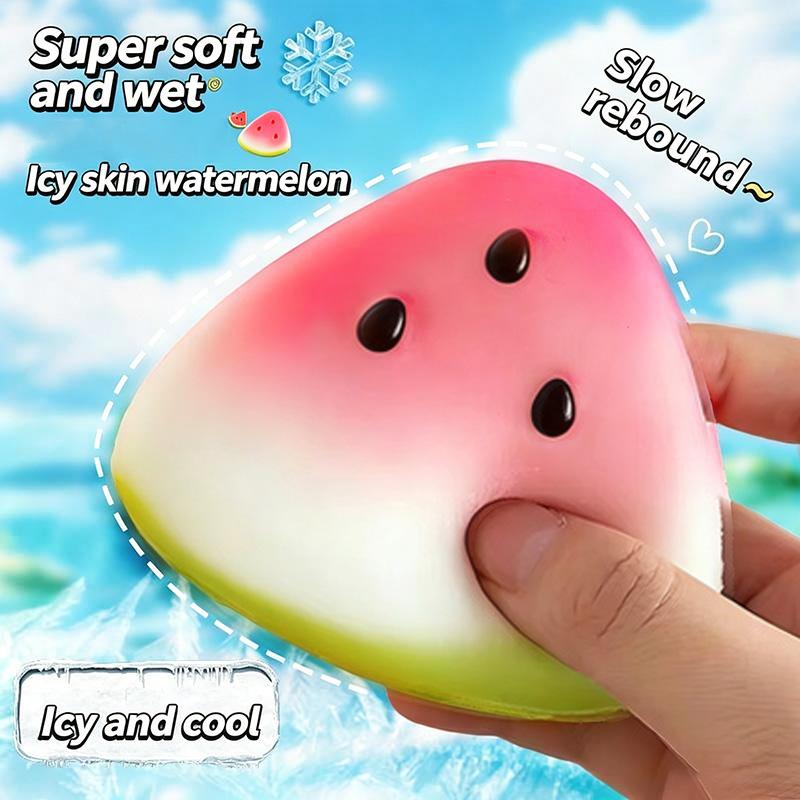 Watermelon Squishy Fidget Toy Slow Rebound Decompression Toy Anti-Stress Slow Rising Fruit Soft Stress Relief Squeeze Toys