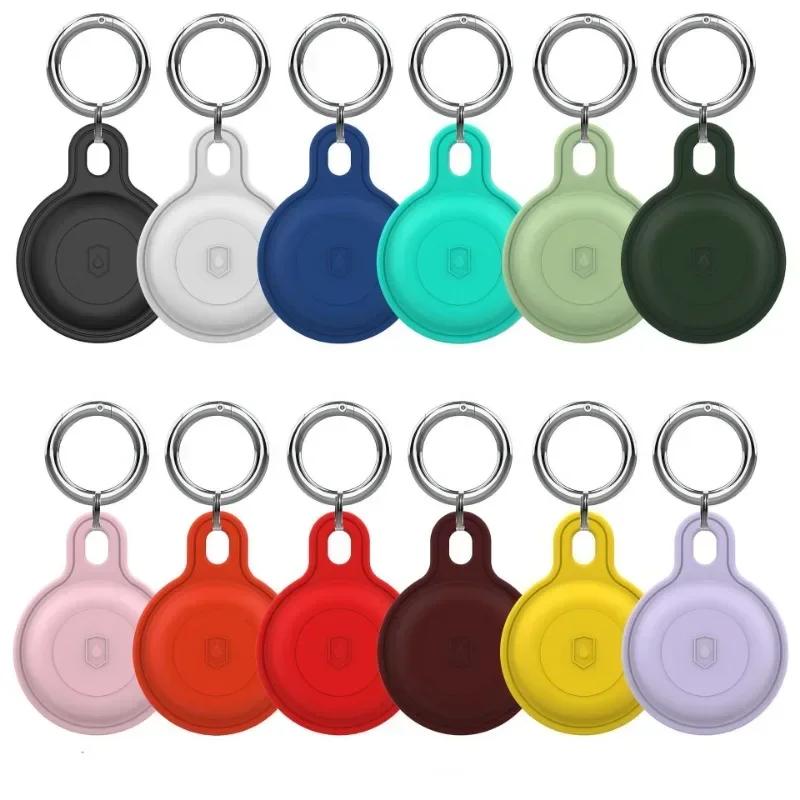 Silicon Keychain for Apple Airtags Case Protective Cover for Travel Waterproof Air Tag Holde Tracker Accessories AirTag Case