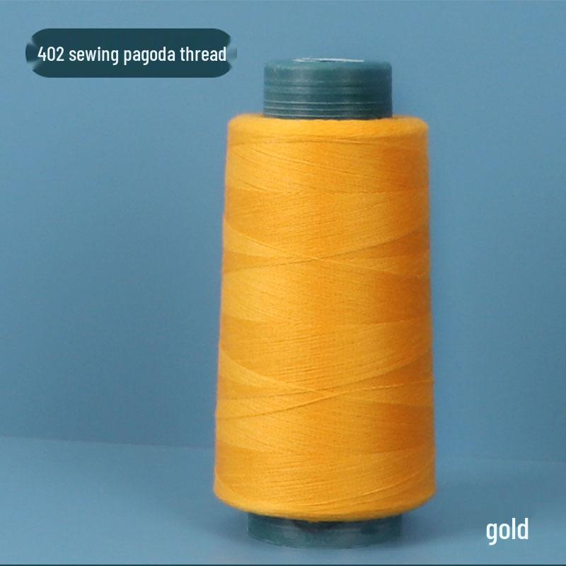 402 Polyester Thread: Black & White Sewing Thread for Hand Needlework and Household Sewing Machines