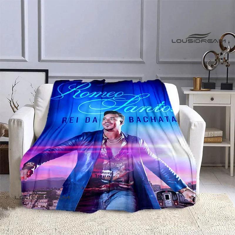 Latin singer Romeo Santos blankets Flannel Warm blanket soft and comfortable blanket picnic blankets bed linings birthday gift