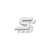 RGFU9 Car Accessories Metal S Grille Emblem Rear Trunk Body Badge Sticker For Ford ST LINE Focus Fiesta Ecosport Kuga Mondeo Everest