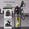 LINGCHEN LICHEERS Ritan 304L SS Dual-Drink Sports Bottle