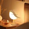 USB Rechargable 1PC 3 Color Temperature Small Desk Lamp Bird Lamp Bedside Lamps Touch Sensor Cordless Lamp Kids Night Light
