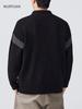 Mu Yuan Men's Retro Autumn/Winter Knit Polo Sweater - American-Style Casual Top