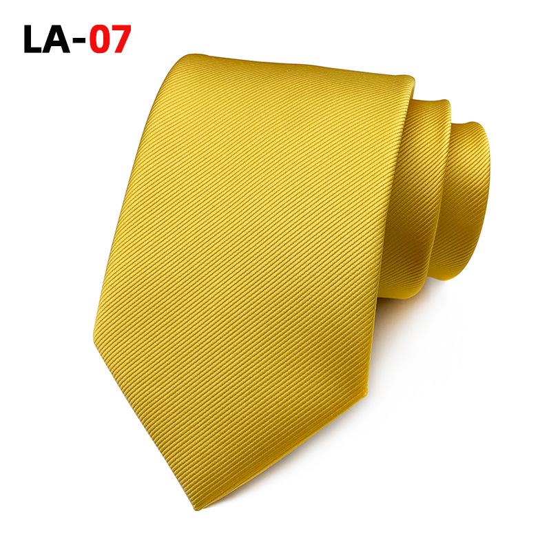 Satin Solid Color 8Cm Fashion Business Professional Men'S Tie