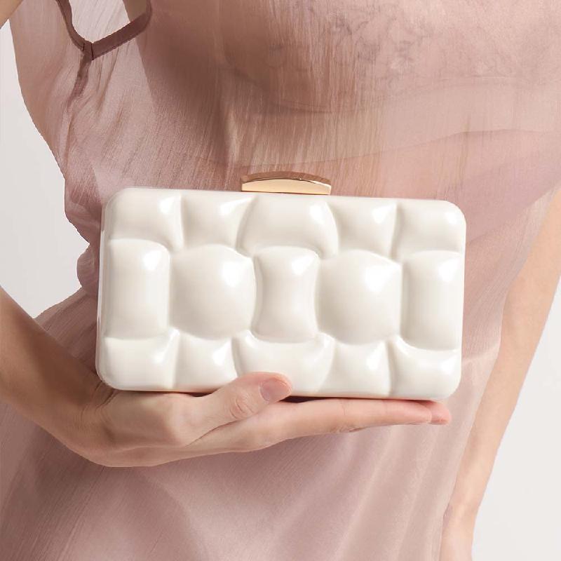 

New Shoulder Bag Evening Party Acrylic Crossbody Handbags Fashion Bags High Quality Luxury Women s Wallets Square Bags Mini Gold 19x10.5x5cm перлинний