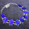 Sapphire (Simulated) Gemstone 925 Sterling Silver Jewelry Necklace 18" Y7e74