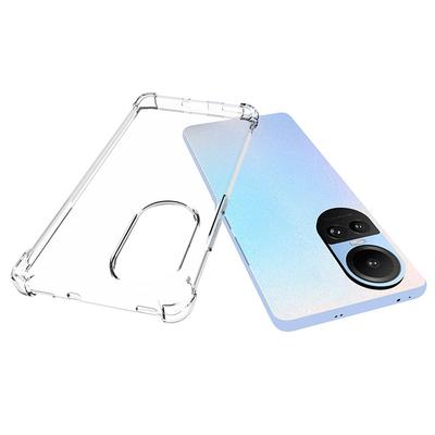 For Oppo Reno10 Pro 5G (Global)/Reno10 5G (Global) Anti-Drop Clear Phone Case Non-Slip TPU Cell Phone Cover