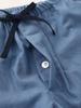 SUIMIN CARE Men's 100% Cotton Denim Pajamas, Made In Japan, Long Sleeve, Half-Sleeve, Front Opening, Spring/Autumn, Blue, Navy, M, L (M, Blue)