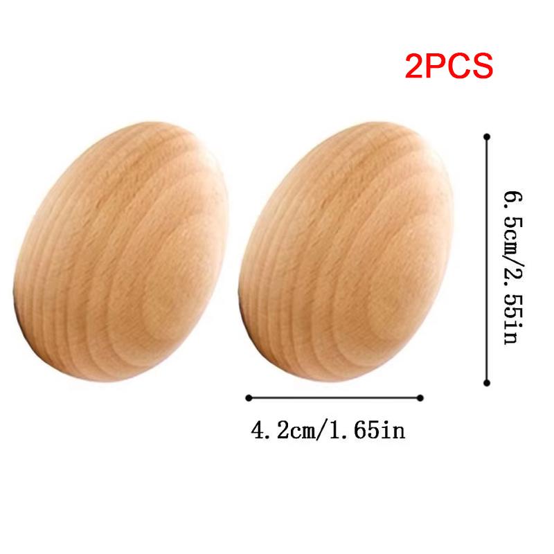 1PCS New Wooden Hook Beech Egg Type Coat Hook Wood Hanger Wall Hanging Clothes Hat Rack Home Nordic Closet Decor Hooks Storage