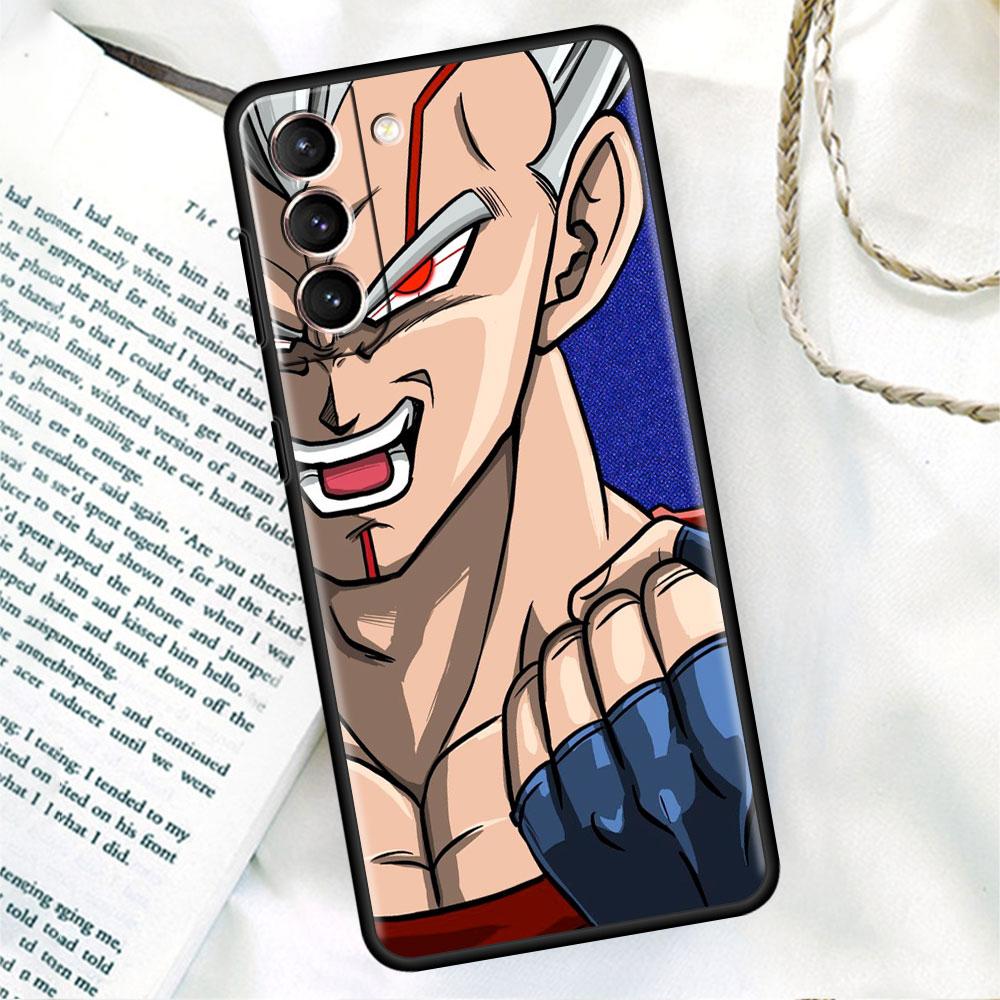 Phone Black Soft Case For Samsung Galaxy S22 S21 S20 Ultra FE S9 S8 S10 Plus Note 20 10 9 Fundas Cover Saiyan Cool Vegetas