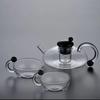 Sage Afternoon Tea Set: Heat-Resistant Glass Teapot with Fruit Tea and Emma's T0 Electric Ceramic Stove