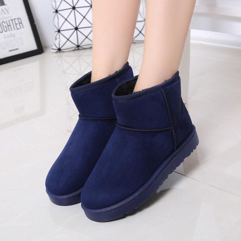 Cotton Shoes Women's Winter Boots Snow Boots Women Plus Thickened Warm Flat Short Boots Women Non-slip
