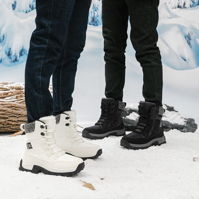 36-46 Unisex Winter Boots Retro Combat Boots Anti Slip Outdoor Boots High-top Non-slip Waterproof Wear-resistant Snow Boots Winter Boots