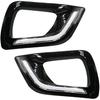 BAKUGO 2Pcs Car LED Daytime Running Light Turn Signal Light DRL Fog Lamp for Nissan Navara NP300 2015 2016 2017 2018 2019,White,