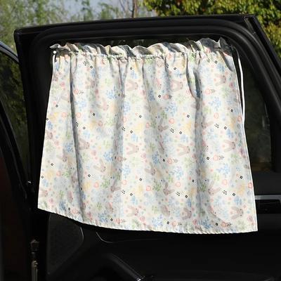 Cartoon Universal Side Window Sunshade Suction Cup Curtain for Car Window Cotton Sunshade Cover UV Protection Baby Children