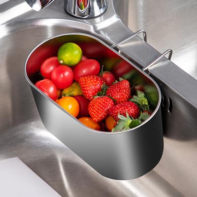 Stainless Steel Sink Drain Basket Rustproof Corrosion Resistant Efficient Filtering Kitchen
