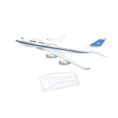 Maßstab 1/400 16cm Kuwait Airways Boeing B747 Flugzeugmodell Flugzeug Diecast Metall Flugzeuge