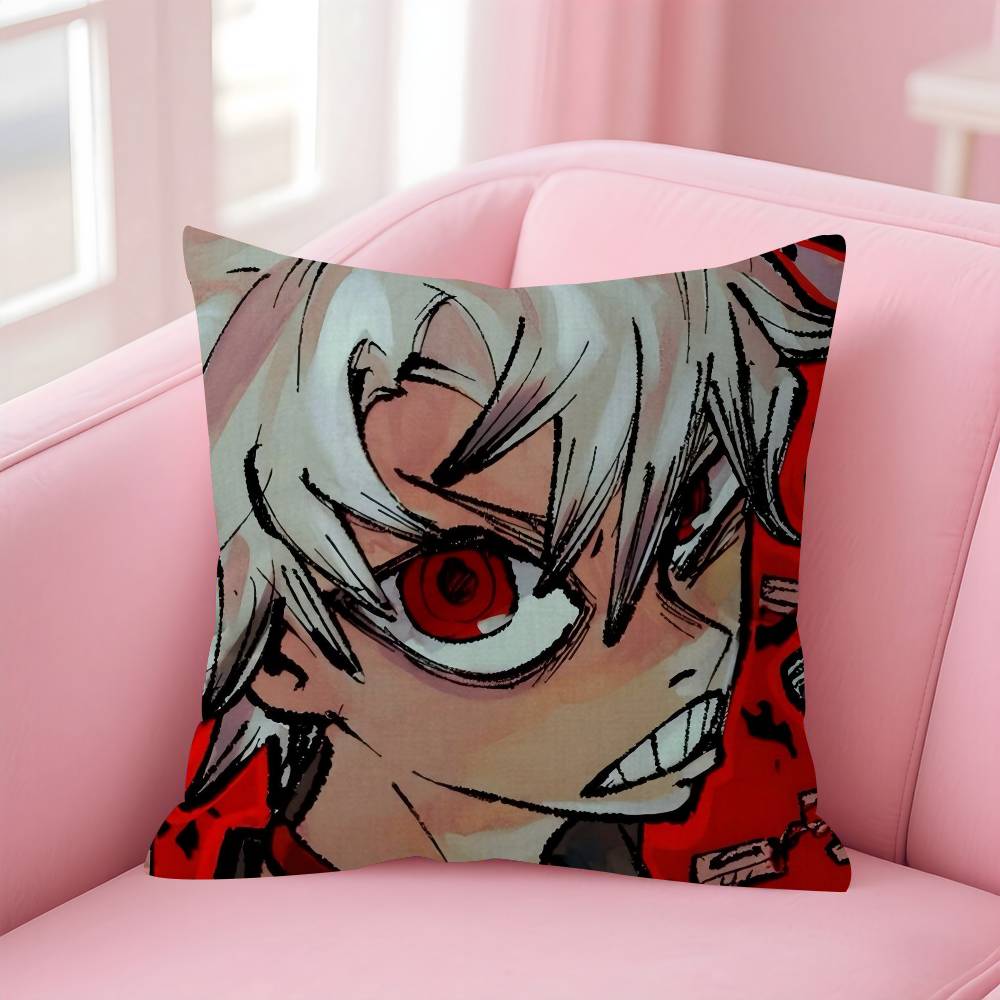 Anime Comic Gachiakuta Riyo Cushion Cover Car Throw Pillow Case For Sofa Car Christmas Gift