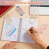 12 Pcs Sublimation Paper Clips Blanks Jumbo, 4x2 Inch Jumbo Paper Clips Clear for Heat Transfer DIY Design, Acrylic Sublimation Blanks for Crafts,