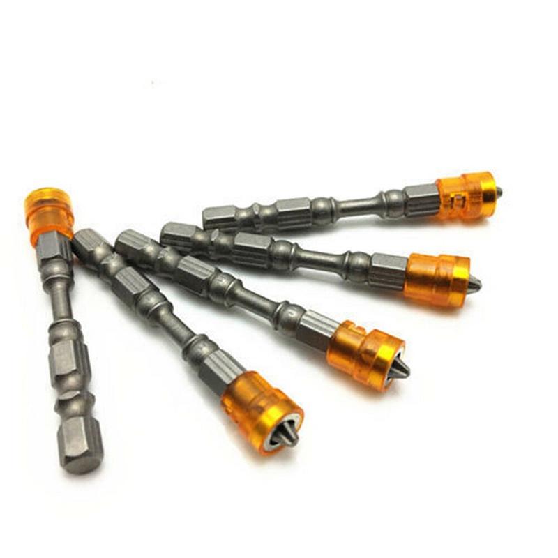 

Premium Quality 5pcs 65mm 1/4 Hex Shank Ph2 Single Head Anti Slip Magnetic Screwdriver Bits Set