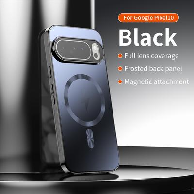 Applicable Pixel11ProXL Electroplated Wire Lightning Magnetic Mobile Phone Case Google Pixel10Pro Anti-drop Protective Case