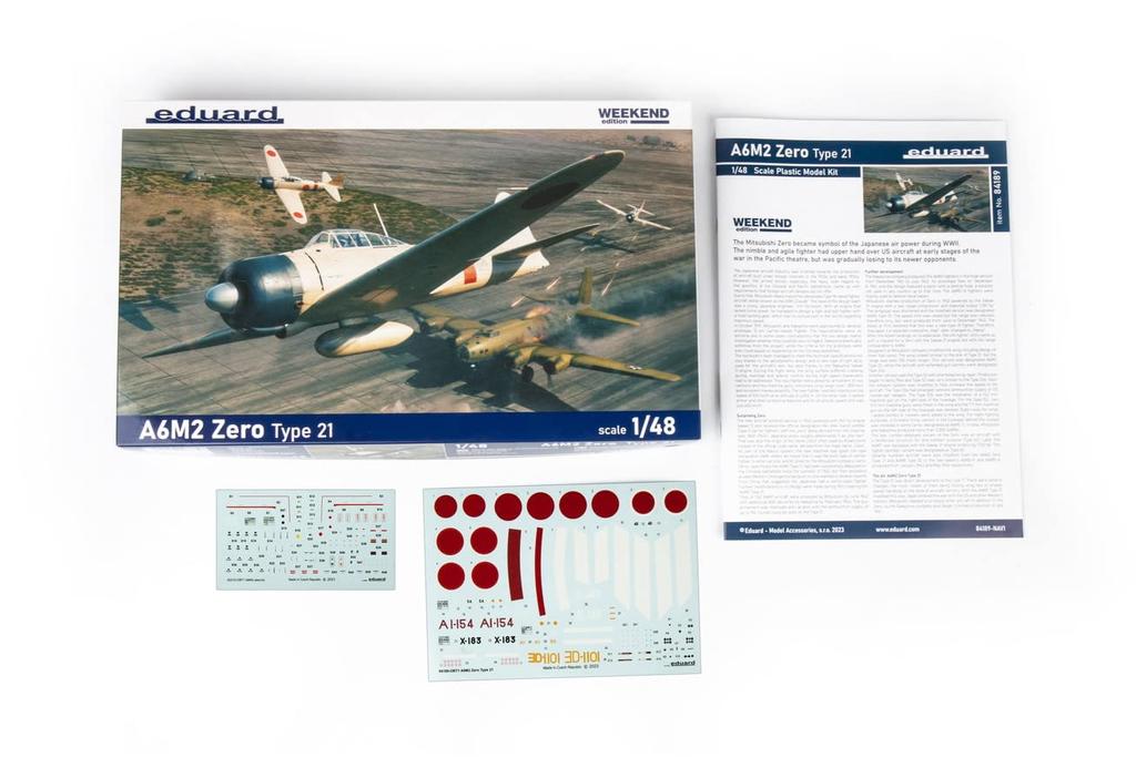 Eduard Scale Weekend Edition Japanese Navy Zero Fighter Type 21 Plastic Model Kit EDU84189 1/48