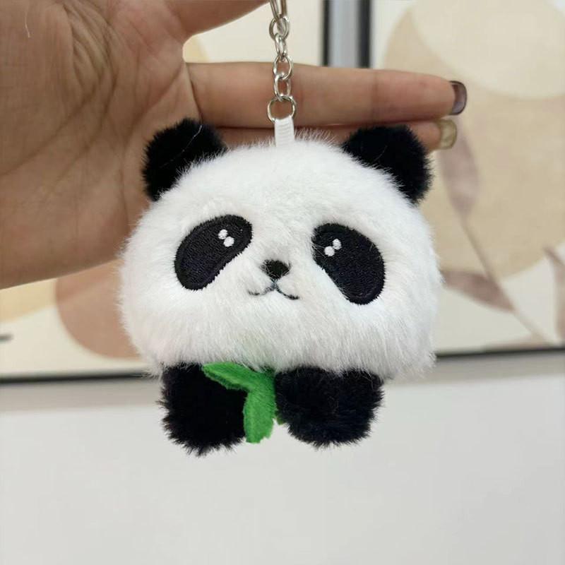 Adorable Panda Plush Toy Four Inch Stuffed Animal Keychain Perfect For Kids Gifts