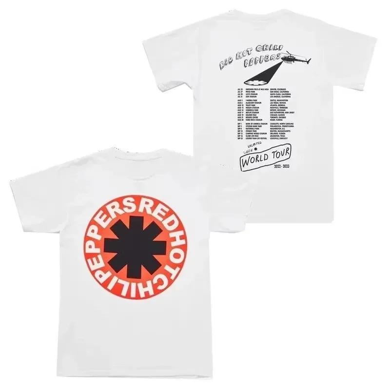 

2026 Mens and Womens Pure Cotton Tshirts with Red Chili Peppers Are Comfortable High Quality A Musthave for Festivals 4XL