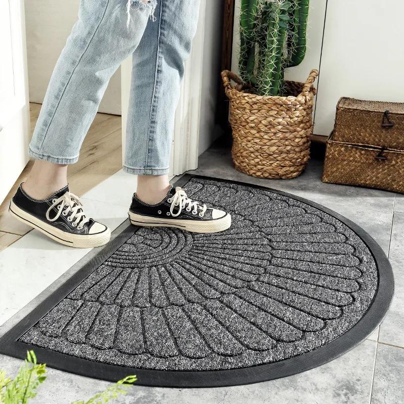 Nordic Crescent Doormat, Anti-Slip Entrance Rug for Indoor/Outdoor, Eco-Friendly Rubber Floor Mat, Anti-Slip & Mold-Resistant