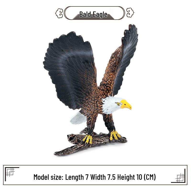Bald Eagle Spreading Wings Model: Children s Solid Bird Ornament Toy