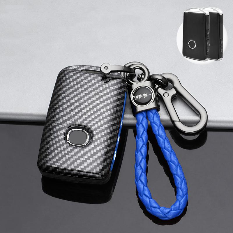 Fashion ABS gel Carbon fiber Car Remote Key Case Cover For Mazda 3 Alexa CX-30 CX30 CX5 CX 5 CX-5 CX8 CX9 CX4 2019 2020 Keychain