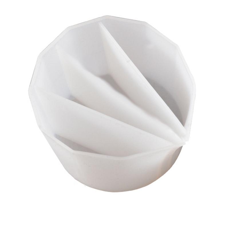 Color Mixing Split Cup For Pouring Paint DIY Handmade Fluid Bear Crystal Drip Silicone Mold Art