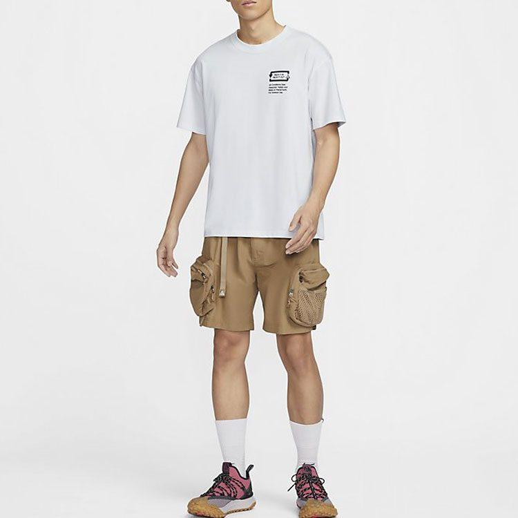 Nike ACG T Shirts Men's White Crew Neck Moderate FV3491-121