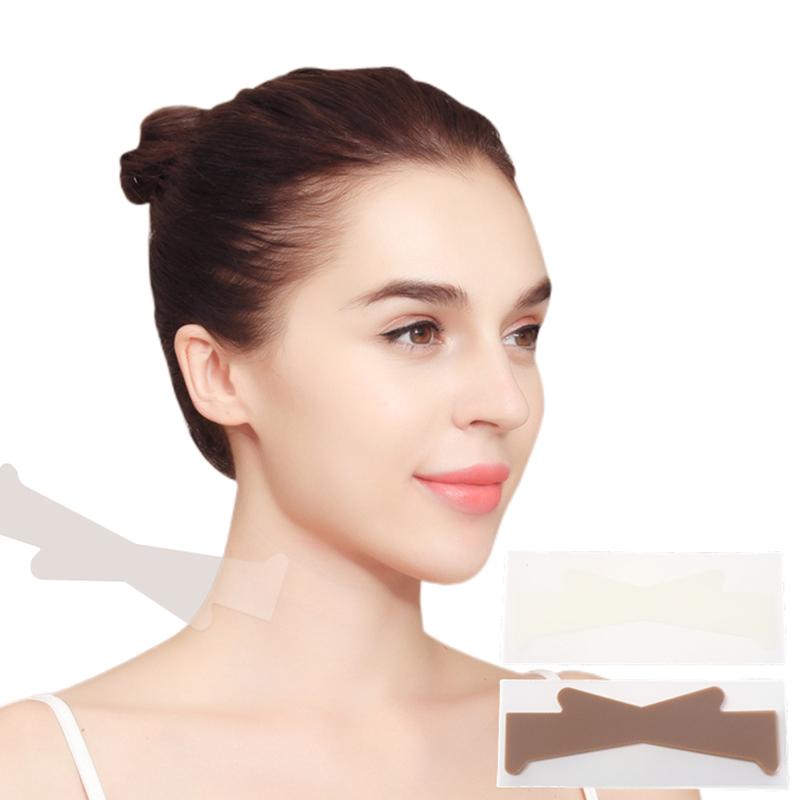 Cinta Adhesiva Invisible para Lifting Facial y de Cuello 20 Piezas Impermeable Transpirable Antiarrugas Lifting de Mentón Parche para el Cuidado de la Piel