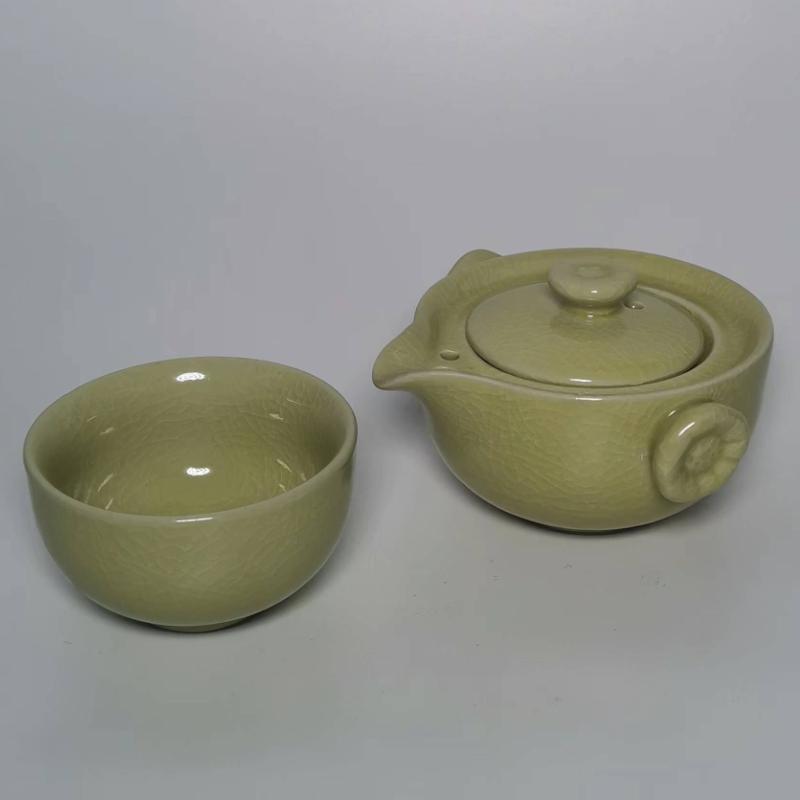 Cestovní čajový set v různých stylech, vysoké kvality, krásný a elegantní Gaiwan, čajová konvička a šálky, porcelánový čajový set, 1 čajová konvička, 1 čajový šálek