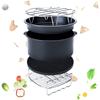 Stainless Steel Versatile Cooking Rack Use As Toast Stand Bread Rack Baking Grid Pizza Plate Grill Pot and Air Fryer Tool