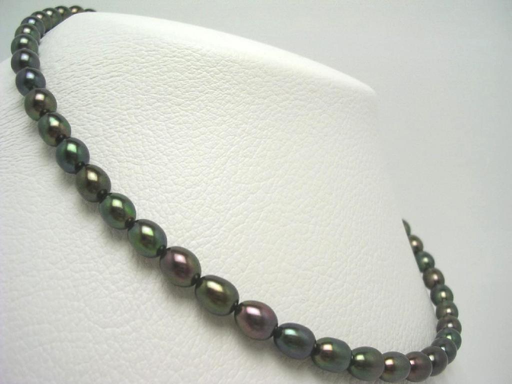 Isowa Pearl (Ise-Shima pearl specialty store) Freshwater pearl necklace 6.5-7.0mm iridescent magnetic clasp 65075