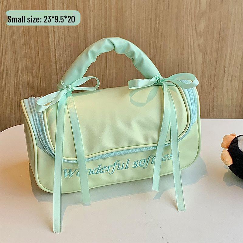

Stylish Large Capacity PU Zipper Makeup Bag: Portable, Waterproof Travel Toiletry Handbag
