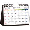 Nagaoka Shoten 2027 Simple Desktop Calendar B6 Horizontal Size Color Monthly Planner Made In Japan