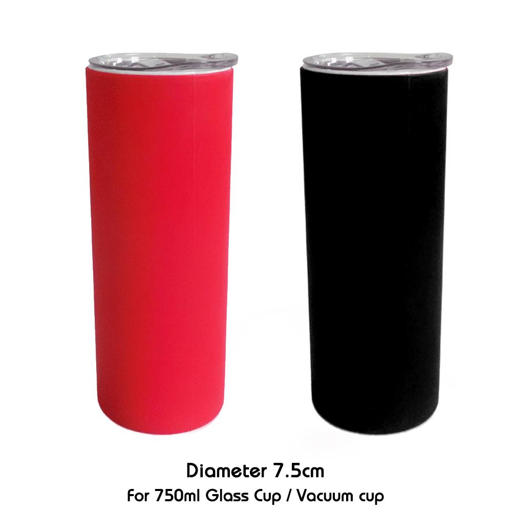 1 Stück 7,5 cm 85 g Becher Weiche Silikon-Bechermanschette Für 750 ml Glas Schutzflasche Wärmeisolierung Schlank Anti-Rutsch Geruchlos