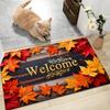 1Pcs Anti Fatigue Kitchen Rug  Fall Maple Leaf Waterproof Non-Slip Thick Cushioned Kitchen Mat Heavy Duty Comfort Standing Mat for Kitchen