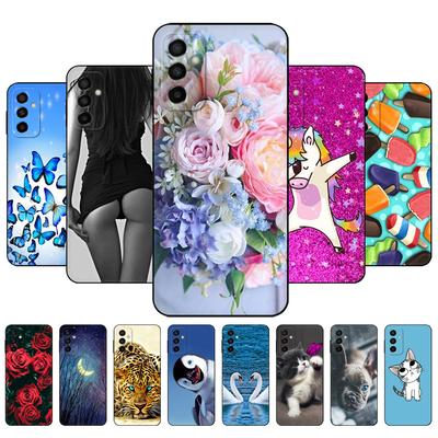 För Samsung Galaxy M23 5G Fodral Baksidesfodral För Samsung F23 5G Fodral GalaxyM23 GalaxyF23 M F 53 Fodral Silikon Svart Tpu Fodral