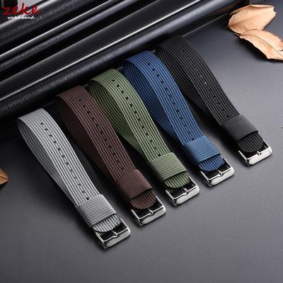 High Density Ribbed Nylon Watch Band 18mm 20mm 22mm Comfortable Watch Straps Military Sports Watch Strap Men Women Bracelet Belt